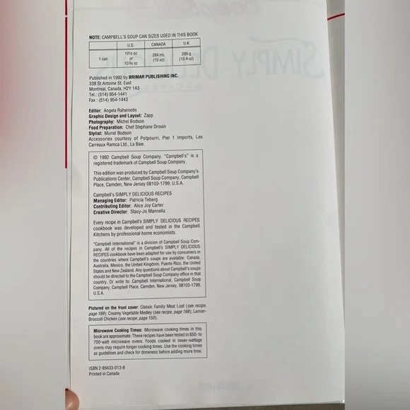 Campbell’s Simple Delicious Recipes Cookbook - Picture 3 of 7